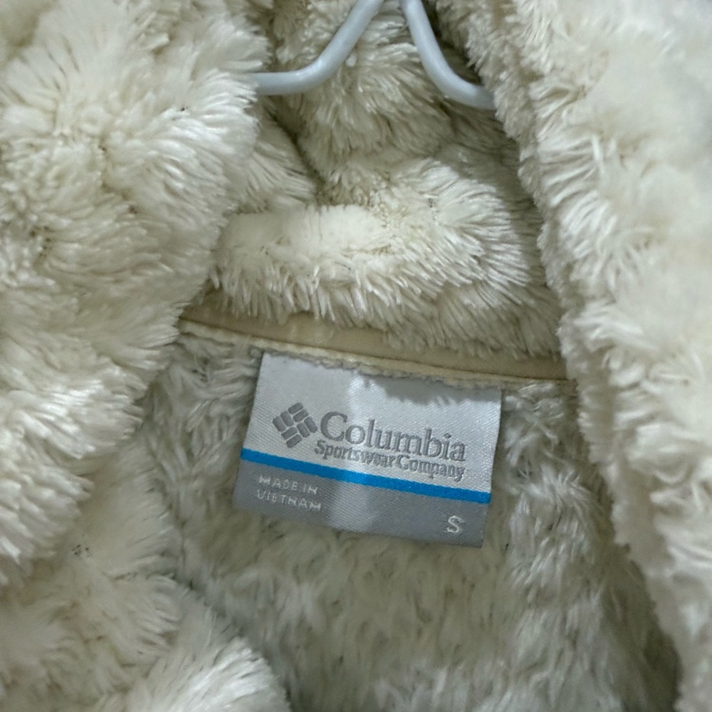 Columbia Cream Full-Zip Teddy Fleece Jacket - Picture 3 of 5